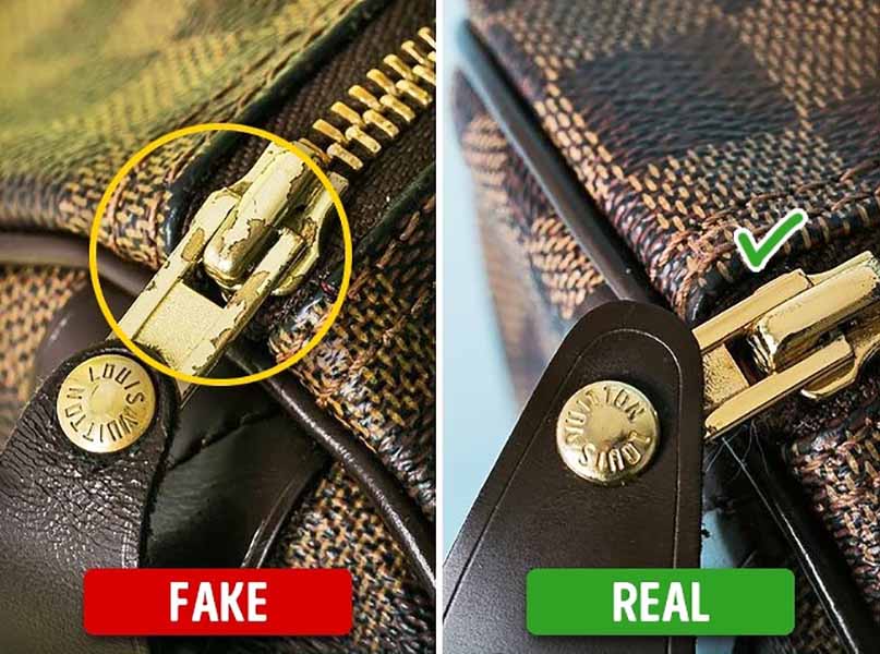 10 روش تشخیص کیف اصل - قطعات فلزی